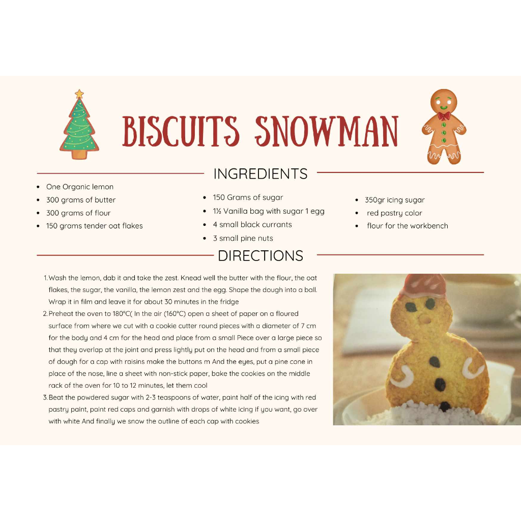 "CHRISTMAS RECIPES" Free stories online. Create books for kids