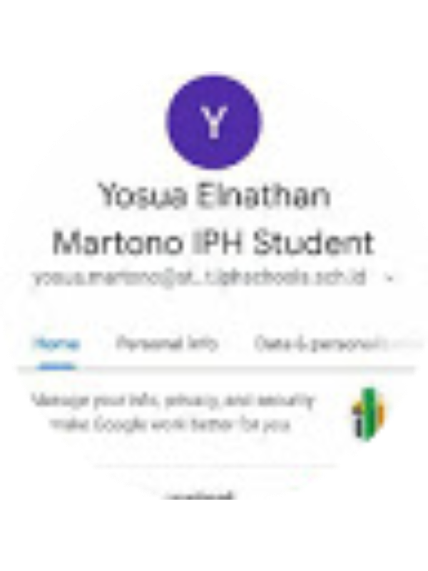 Photo of Yosua Elnathan Martono IPH Student